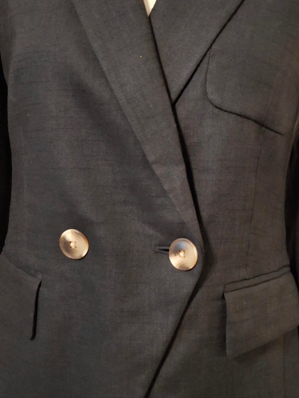 Veronica Beard 0 Black Didion Blazer Stretch-Linen Jacket - Picture 9 of 12